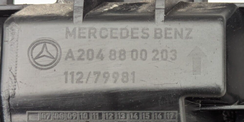 MERCEDES C-CLASS W204 07-11 REAR LEFT N/S BUMPER MOUNT BRACKET A2048800203