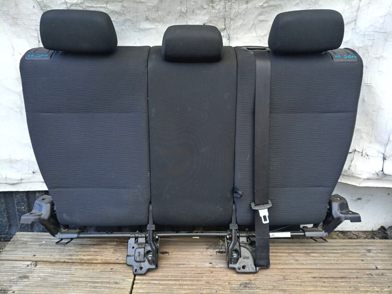 BMW X1 E84 2009-15 GENUINE REAR FOLDING BACKREST & LEFT SEATBELT in BLACK