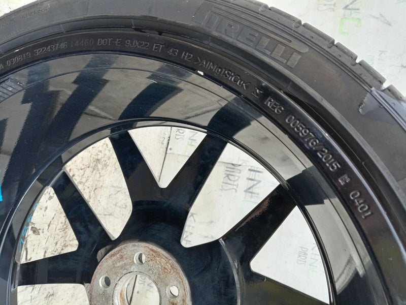 POLESTAR VOLVO 32243746 ALLOY WHEEL RIM 22" 9Jx22H2 ET43 TYRE 265/35/R22