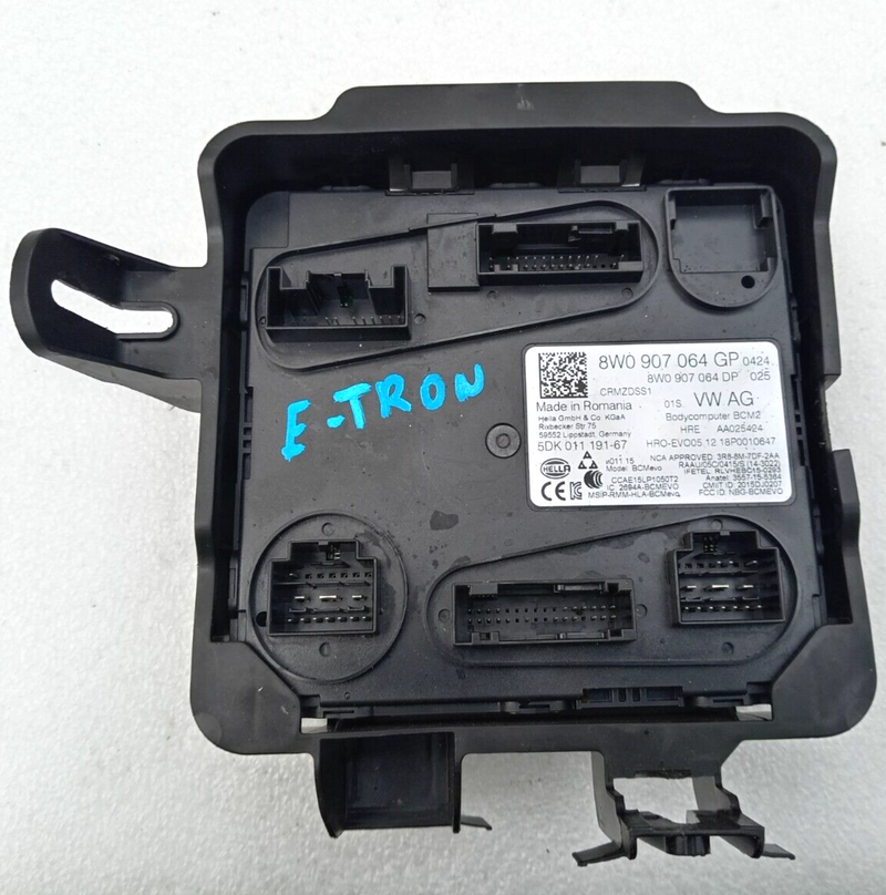 AUDI E-TRON QUATTRO TELEMATIC COMFORT BODY CONTROL UNIT MODULE BCM 8W0907064 GP