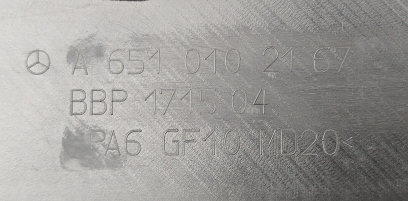 MERCEDES-BENZ C-CLASS W204 07-11 ENGINE COVER A6510102167 GENUINE