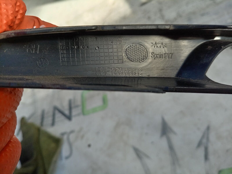 VW GOLF MK7 2017-2020 FRONT BUMPER RIGHT LOWER TRIM 5GE853666C