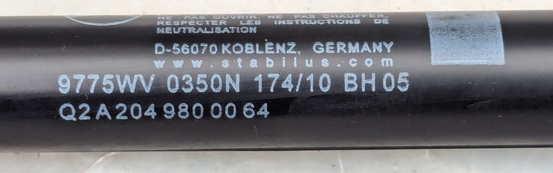 MERCEDES C-CLASS W204 07-11 BONNET HOOD GAS STRUT LEFT PASSENGER N/S A2049800064
