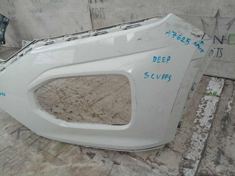VW T-ROC 2G 2017-2018 FRONT BUMPER GENUINE in WHITE, PDC HOLES 2GA807221J