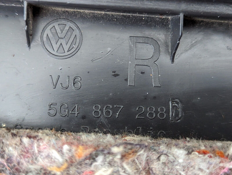 VW GOLF R GTI MK7 2012-2020 REAR RIGHT O/S  C PILLAR TRIM COVER 5G4867288D