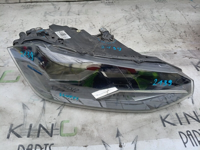 VW POLO 2017-21 DRIVER SIDE HEADLIGHT RIGHT O/S 2G2941006