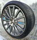 MERCEDES W205 AMG REAR ALLOY WHEEL RIM 19' 8,5Jx19H2 ET52 TYRE 255/35/19