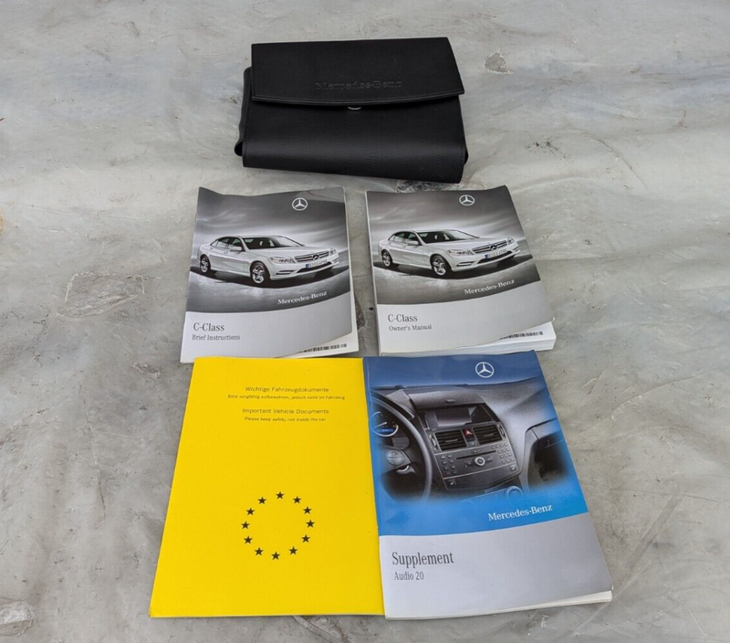 MERCEDES C-CLASS W204 07-11 OWNERS MANUAL HANDBOOK PACK A2045849181