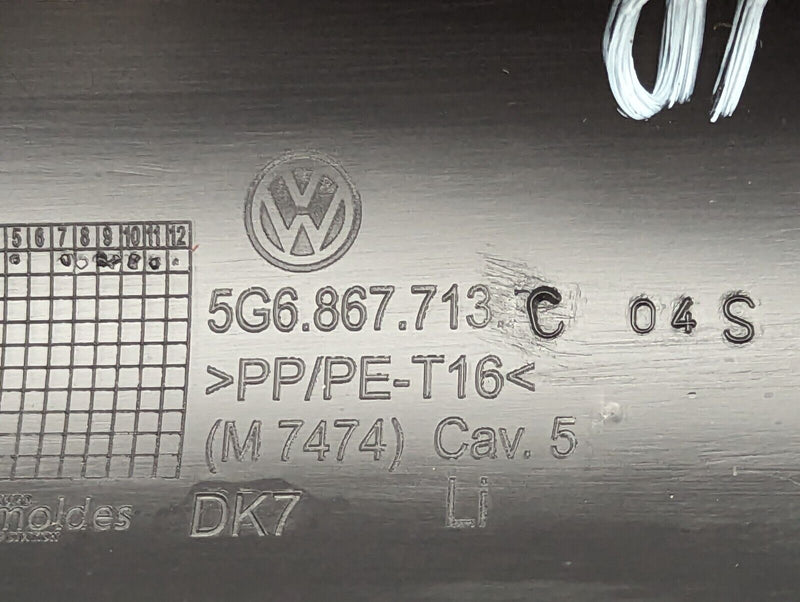 VW GOLF MK7 2012-2020 REAR RIGHT 0/S TAILGATE PARCEL SHELF TRIM 5G6867713C