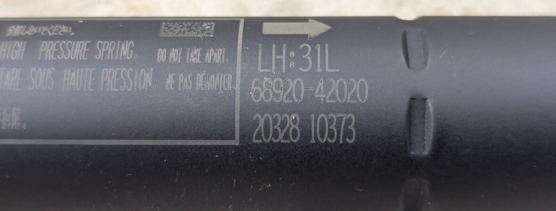 TOYOTA RAV4 XA50 19-LEFT N/S/R ELECTRIC TAILGATE POWER LIFT SUPPORT 68920-42020