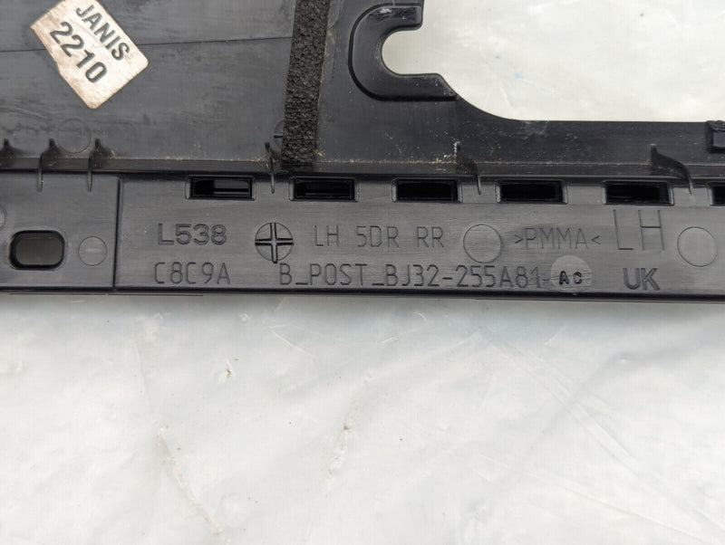 RANGE ROVER EVOQUE L538 REAR LEFT N/S DOOR B-PILLAR MOLDING TRIM BJ32-255A81-AC