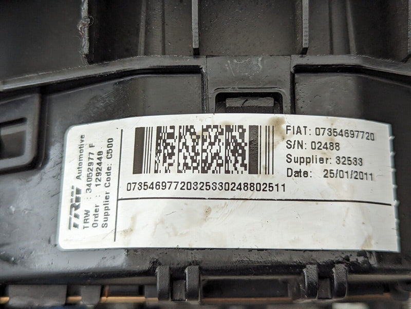 FIAT DUCATO 06-14 STEERING WHEEL AIRBAG 07354697720 30370973 GENUINE