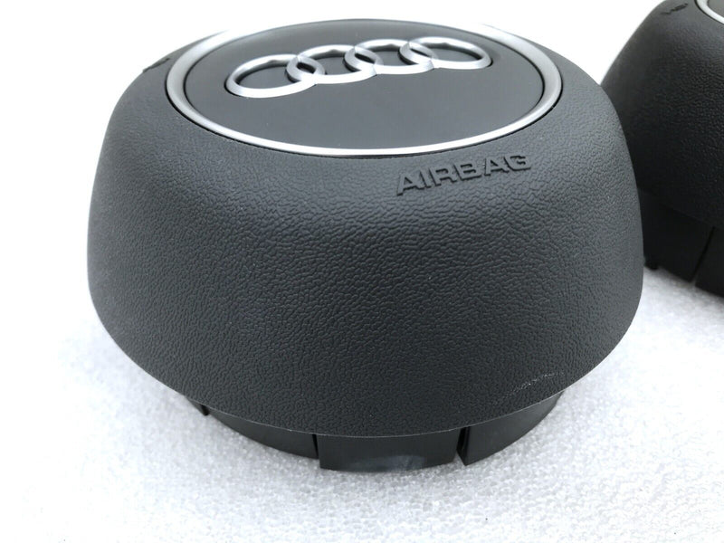 AUDI A1 A3 A4 A5 Q5 2016-2020 FACELIFT STEERING WHEEL COVER A I R  B A G -GREY