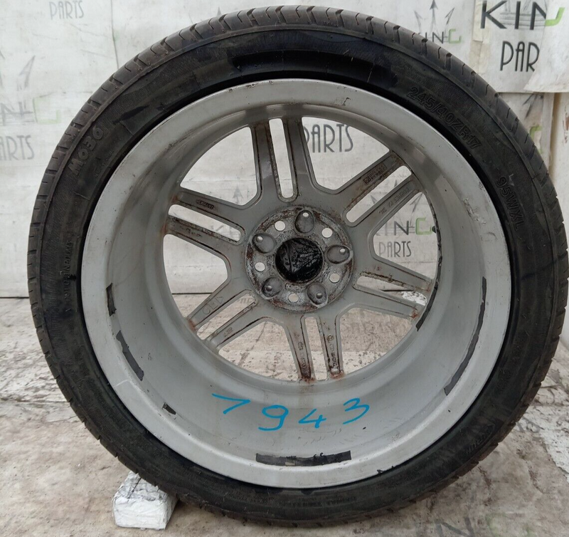 MERCEDES W204 AMG ALLOY WHEEL RIM 17" 8.5Jx17H2 ET58 & TYRE 245x40 R17