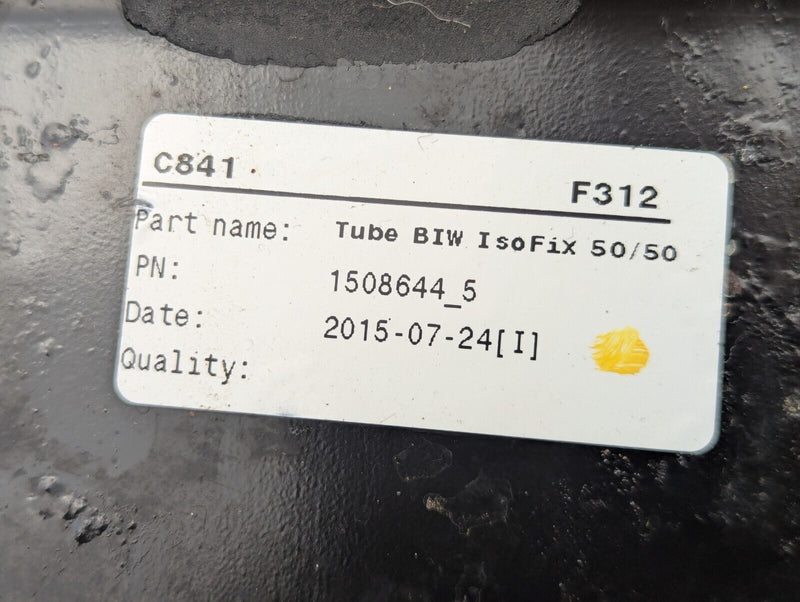 FIAT ABARTH 500 08-15 REAR MOUNT SEAT SPLIT FOLDING SEAT ISOFIX RAIL 1508644_5