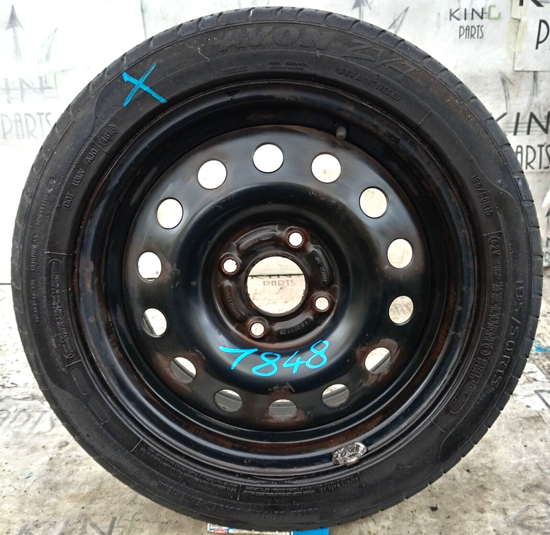 FORD FIESTA MK6 FOCUS STEEL WHEEL RIM 15" 6Jx15H2 ET52.5 & TYRE 195/50/R15