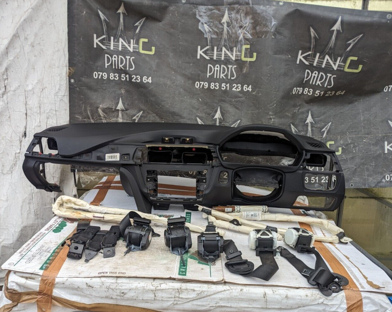 BMW 3 SERIES F30 11-19 COMPLETE SET DASHBOARD 4X SEAT BELTS & 2XAIR BAG&CURTAINS