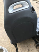 FIAT 500 ABARTH BLACK LEATHER COMPLETE SEATS SET FRONT AND REAR SEAT & CARD DOOR