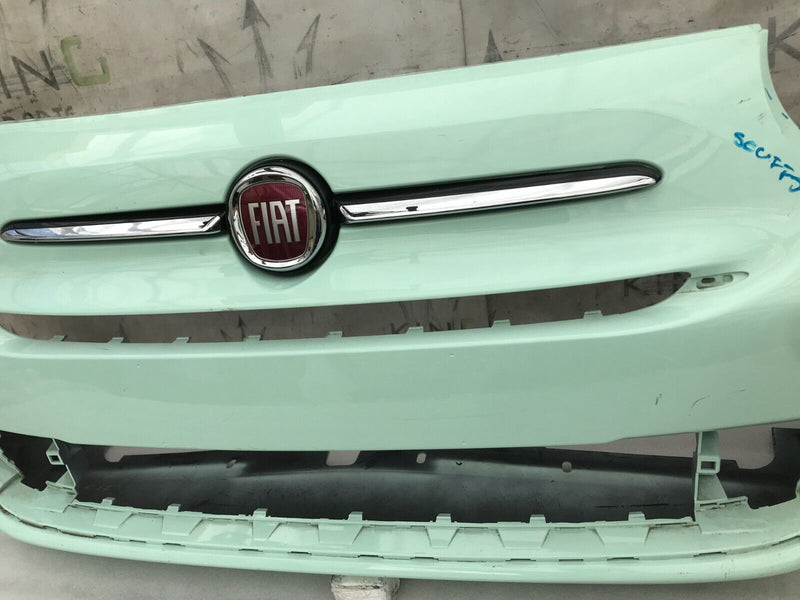 FIAT 500 LOUNGE FACELIFT 2015-23 FRONT BUMPER & TOP BADGE LOGO 735619491