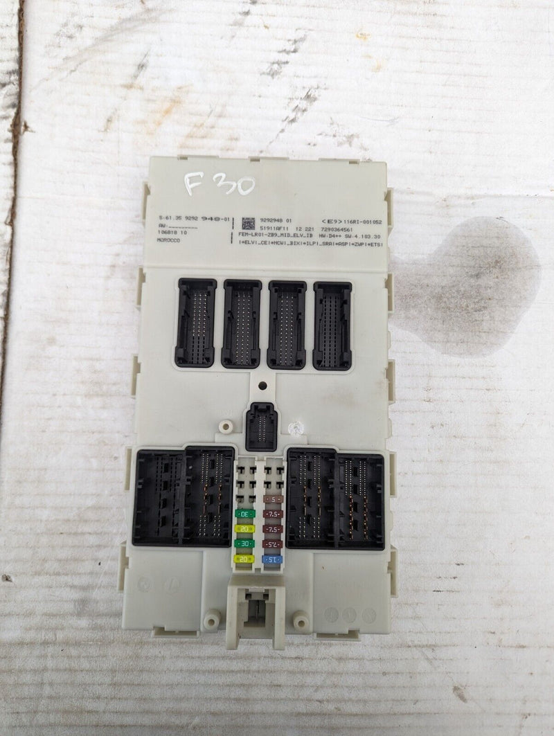 BMW 3 SERIES F30 2011-2019 FEM BODY CONTROL MODULE 9292948 GENUINE