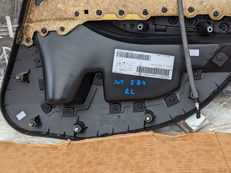 BMW X1 E84 09-15 REAR LEFT N/S DOOR CARD GENUINE 2991536