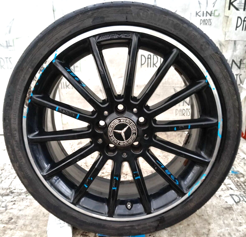 MERCEDES A W176 AMG GENUINE ALLOY WHEEL RIM 18" 7.5J ET52 TYRE 225/40 R18