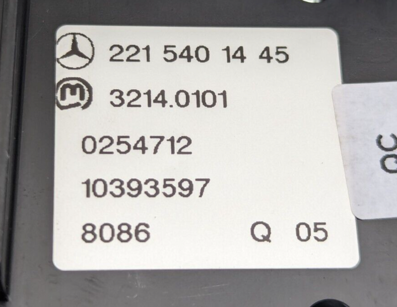 MERCEDES S-CLASS W221 06-13 ELECTRIC PARKING HANDBRAKE SWITCH LEVER A2215401445