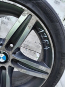 BMW F20 17" ALLOY WHEEL RIM 7.5J ET43 & TYRE 225/45/18 6850151