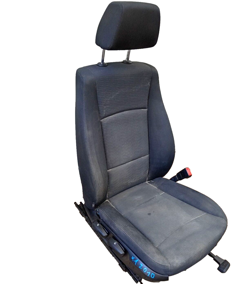 BMW X1 E84 2009-15 GENUINE FRONT SEAT RIGHT DRIVER SIDE in BLACK / GREY