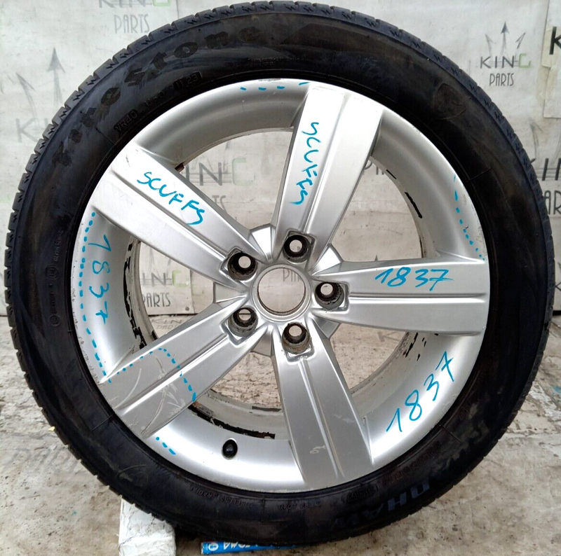 AUDI TT MK2 8J GENUINE ALLOY WHEEL RIM 17" 8Jx17H2 ET47 & TYRE 225x50 R17