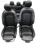 MINI COOPER S F55 5-DOOR BLACK LEATHER COMPLETE SEATS SET FRONT AND REAR SEAT