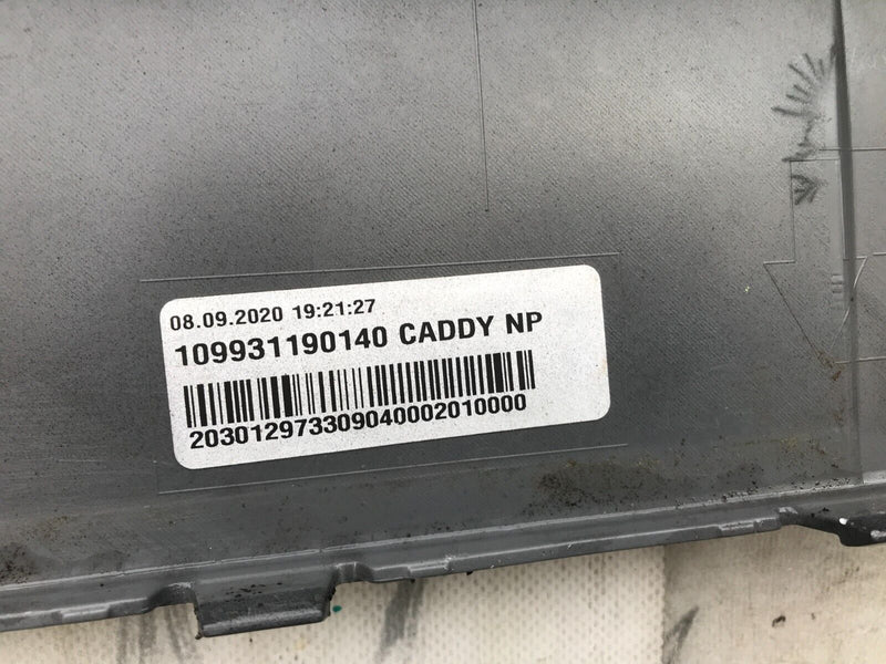 VW CADDY MK4 (SB) 2020-ON FRONT BUMPER GENUINE in BLACK 2K7807221A