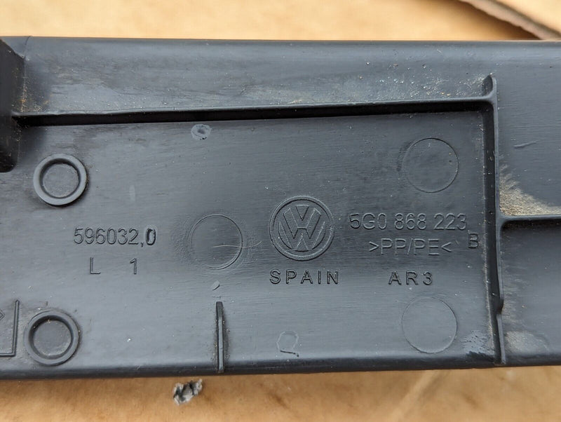 VW GOLF MK7 2012-2020 N/S LEFT LOWER INNER A PILLAR TRIM COVER 5G0868223B