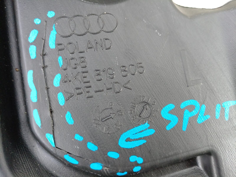 AUDI E-TRON 2018-ON REAR LEFT N/S AIR GUIDE CHANNEL TUNNEL 4KE819805 GENUINE