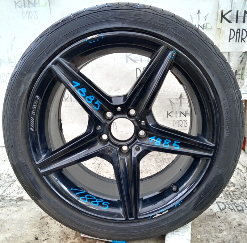 MERCEDES W205 AMG REAR ALLOY WHEEL RIM 18" 8.5Jx18H2 ET49 TYRE 245x40 R18