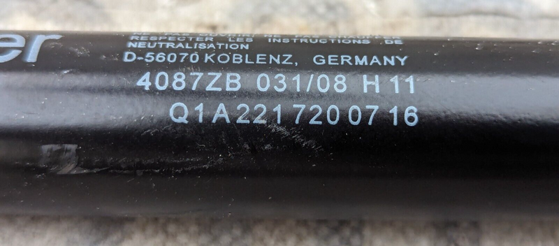 MERCEDES S-CLASS W221 06-13 FRONT LEFT N/S DOOR STOPPER LIMITER A2217200716