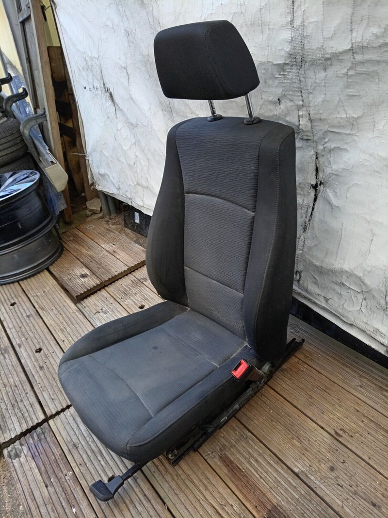 BMW X1 E84 2009-15 GENUINE FRONT SEAT RIGHT DRIVER SIDE in BLACK / GREY