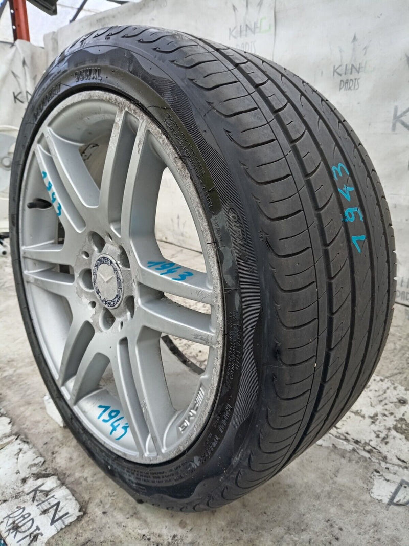 MERCEDES W204 AMG ALLOY WHEEL RIM 17" 8.5Jx17H2 ET58 & TYRE 245x40 R17