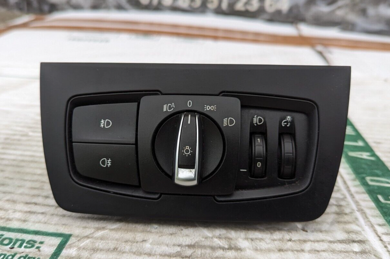 BMW 3 SERIES F30 11-19 HEADLIGHT FOG LIGHT CONTROL SWITCH TRIM 9218531 GENUINE