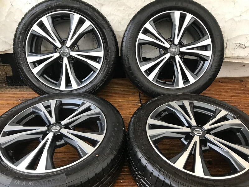 NISSAN QASHQAI J11 4x ALLOY WHEEL RIM SET 18' 7Jx18H2 ET40 *4x TYRE 215x55 R18
