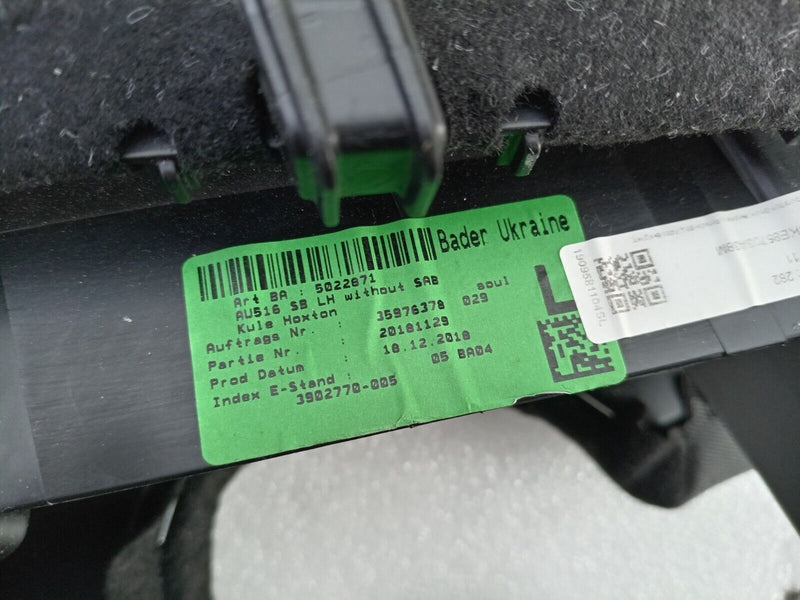 AUDI E-TRON 2018-ON LEFT PASSENGER SIDE N/S INTERIOR ARM REST 4KE85703A38M