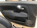 FIAT 500 ABARTH BLACK LEATHER COMPLETE SEATS SET FRONT AND REAR SEAT & CARD DOOR