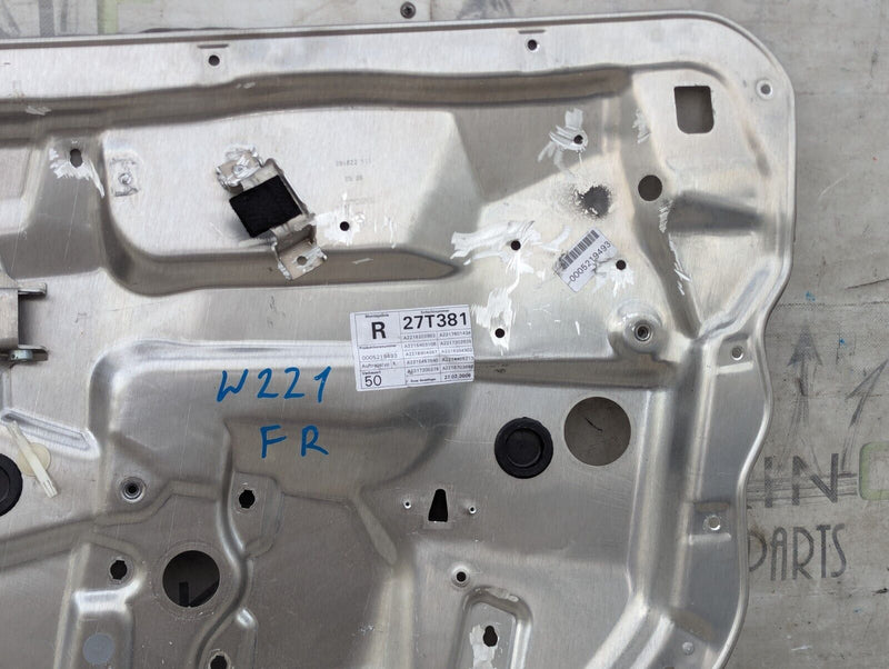 MERCEDES S-CLASS W221 06-13 FRONT RIGHT O/S INSIDE DOOR WINDOW PANEL A2218202902