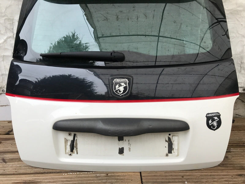 FIAT 500 ABARTH MK1 2009-15 BOOT LID TAILGATE PANEL & WINDOW GLAS, WIPER MOTOR #
