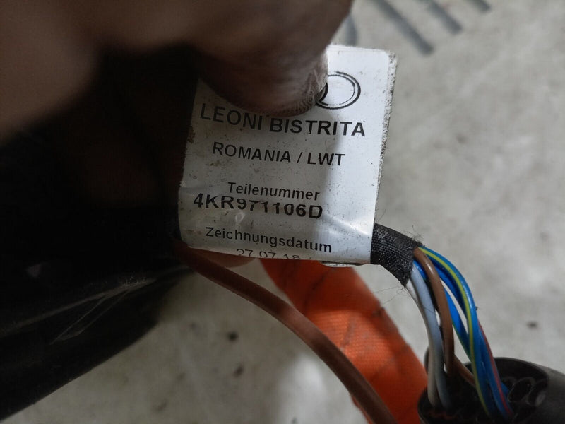 AUDI E-TRON 2018- HIGH VOLTAGE BATTERY CABLE 4KR971106D GENUINE