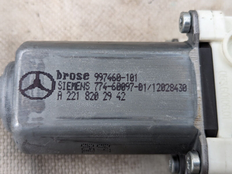 MERCEDES S-CLASS W221 06-13 REAR LEFT N/S WINDOW MOTOR A2218202942 GENUINE