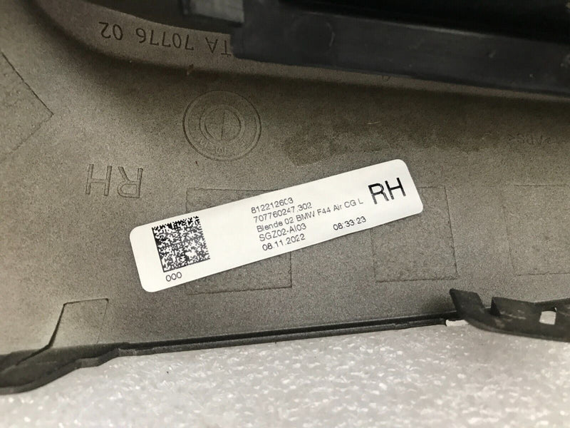 BMW 2 F44 GRAN COUPE MSPORT 2020 FRONT BUMPER RIGHT GRILL FOG LIGHT TRIM 8075518