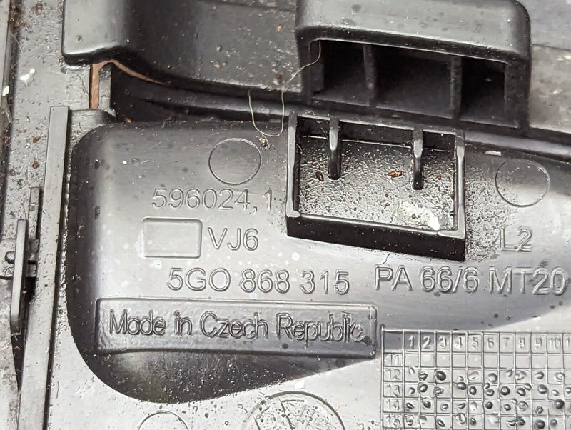 VW GOLF R GTI MK7 2012-2020 LEFT N/S B PILLAR UPPER TRIM COVER GENUINE 5G4867243