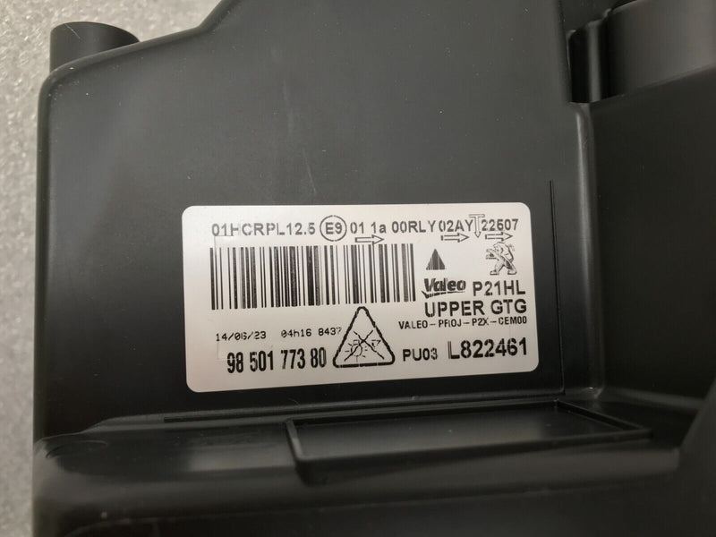 PEUGEOT 208 MK2 P21 2019-22 NEW COMPLETE FULL LED HEADLIGHT LEFT SIDE 9850177380