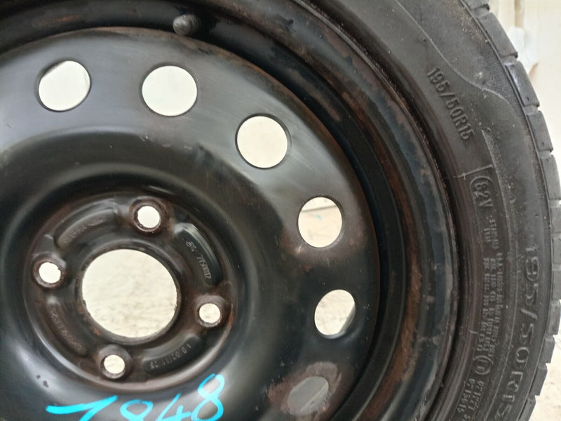 FORD FIESTA MK6 FOCUS STEEL WHEEL RIM 15" 6Jx15H2 ET52.5 & TYRE 195/50/R15